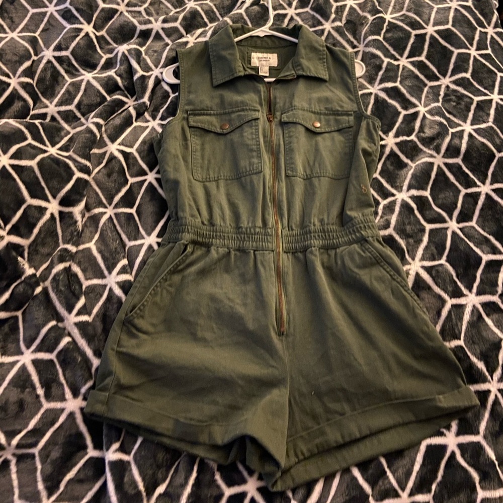 Olive Green Romper